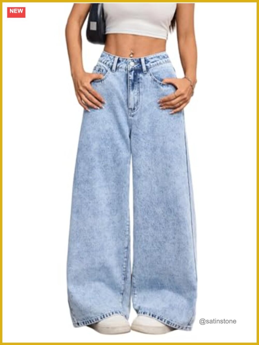 Baggy Y2K Wide Leg Jeans for Women Hip Hop Streetwear Oversized Denim Pants
